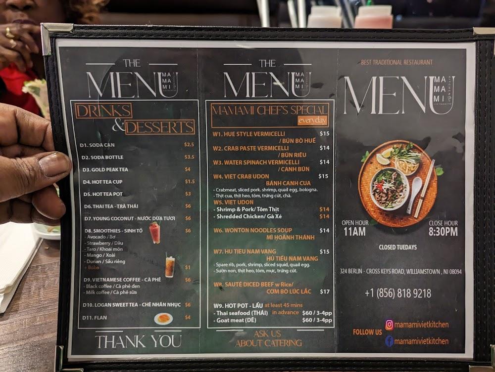 MamaMi Vietnamese Kitchen Menu image 3