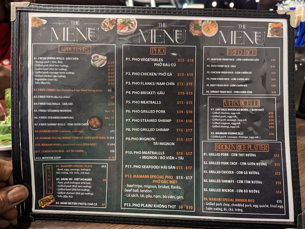 MamaMi Vietnamese Kitchen Menu image 4
